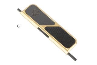 Fortis Carbon Fiber dust cover features a gold finish